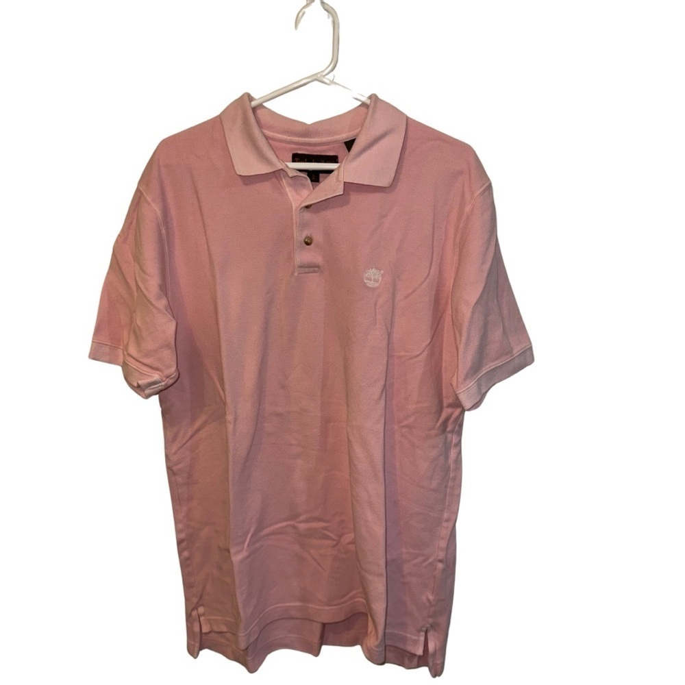 Timberland Pink Polo Shirt Classic Casual Fit
